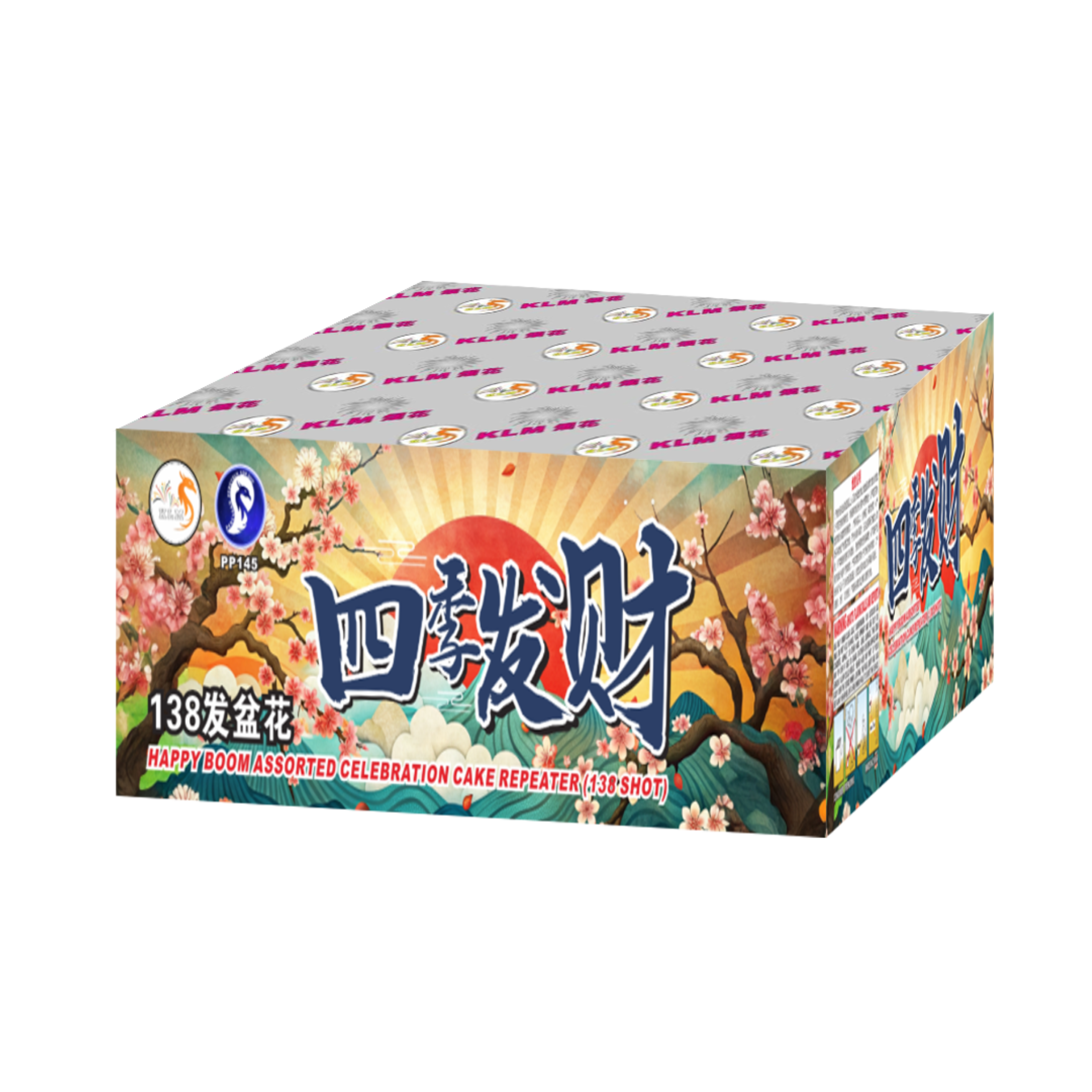 B6) 4“138发-四季发财（模压) – KLM Fireworks